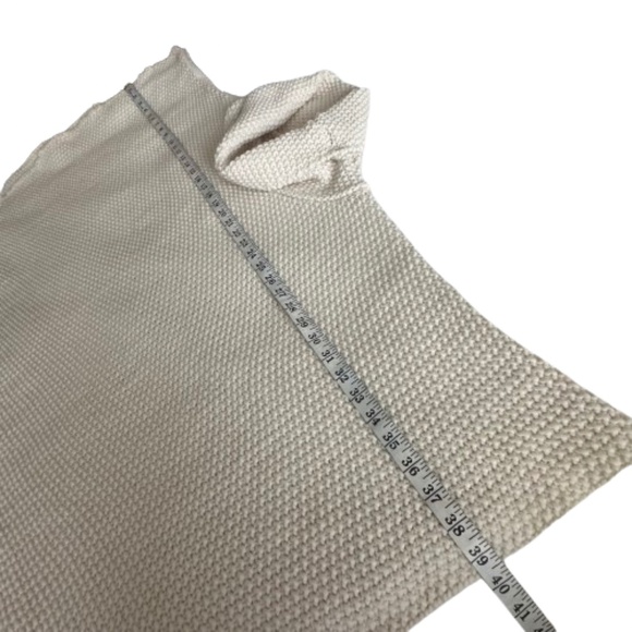 NWT cocogio Women's One Size Ivory Knit Cowl Neck Open Sides Poncho Sweater Top - Picture 9 of 15